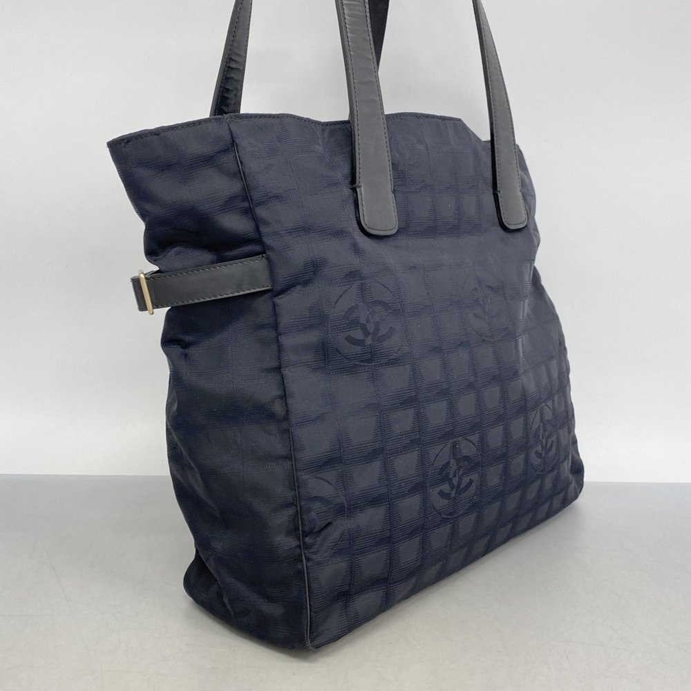 Chanel Tote Bag New Travel Nylon Black Champagne Ladies - Picture 2 of 10